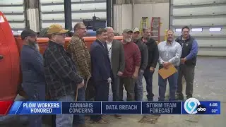 Oswego County Highway Department Employees honored Friday for cleanup efforts in Buffalo Snowstorm