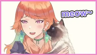 A BLESSED MEOW from Kiara's Cat【Takanashi Kiara/Hololive EN】