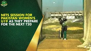 🎥 Nets session for Pakistan Women's U19 as they prepare for the next T20 🏏