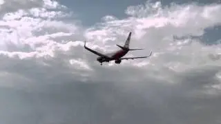Anfl&uuml;ge auf Berlin Tegel vom Parkdeck des 