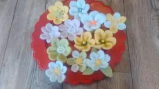 DIY Filzbl&uuml;ten aus Deko Filzband