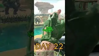 Day 22 pt6 - ARK 100 Days Scorched Earth with NPC Tribes! - ARK #shorts