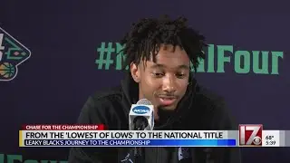 Leaky Black's journey from 'lowest of lows' to NCAA title game with UNC