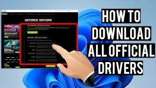 How to Download Official Drivers on Windows 11, Download Nvidia Driver Update.