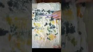 Studio Scraps  - Paint-soaked wipe-up cloths capture splatters and textures