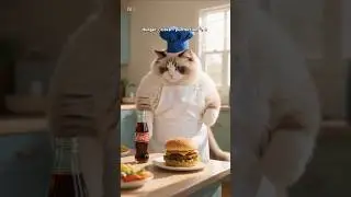 Burger Time! #ai #cat #aiviral #storynook.ai