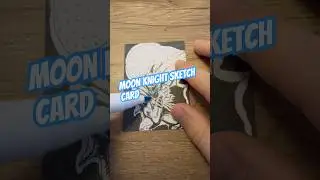 Drawing Moon Knight Sketch Card #sketchcard #artisttradingcard #art #tradingcards #headsketch