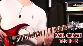 The Paul Gilbert guitar technique.... One finger per fret