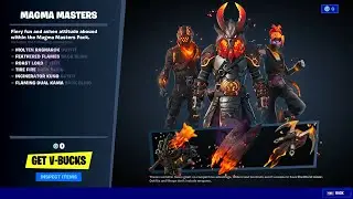 *NEW*Fortnite Magma Masters Bundle [Full Showcasing] - Motlen Ragnarok,Roast Lord & Incinerator Kuno
