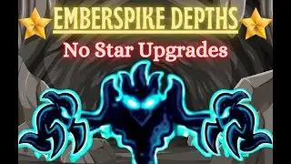 Kingdom Rush Frontiers: No Star Upgrade/No Spells/No Instakill - Emberspike Depths - Bruxa - Veteran