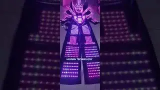 LED Robot Stilts Suit For Performance LED Robot Cosplay Costume Ballroom Show Luminescent Clothes