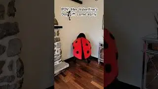 This big bug pillow is the perfect gift #wearablepillow #bigbug #valentinesdaygift #giftforher