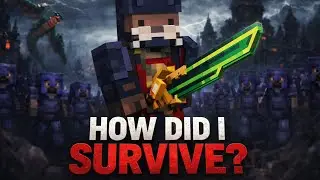 Minecraft Battle Rojale (20 players VS me) My Hardest Battle Ever