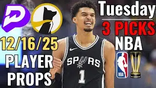 9-2 RUN🔥 PRIZEPICKS UNDERDOG NBA CUP CHAMPIONSHIP TUESDAY 12/16 PLAYER PROPS! w DIMERS! KNICKS SPURS