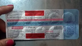 Vertifyl-16|Betahistine Dihydrochloride Tablet|Severe चक्कर (Vertigo)आने की,ear मे घंटी बजने की दवा