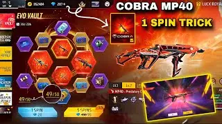New Evo Vault Event Spin Trick | Cobra Mp40 Spin Trick | Free Fire New Event Today | Ff New Event