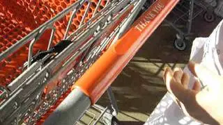 Clean shopping cart handle