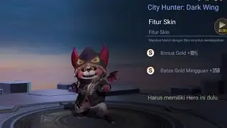 new skin zip CITY HUNTER DARK WING AOV (ARENA OF VALOR)