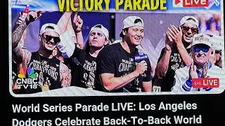 L.A. DODGERS, parade in downtown L.A. ! World Series champion!2025 back to back!