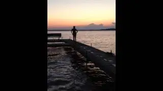 Diving into the sunset