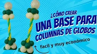  Cómo hacer una base de cemento con tubo PVC para columnas de globos 🎈 | Paso a paso