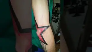 #Stern #Ellebogen #Tattoo #fertig