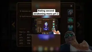 Rating second awakening monster prt 2 🔥🔥🔥#summonerswar #memes #edit #gaming #funny #shorts
