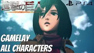 Attack on Titan (PS4) - All Characters Gameplay