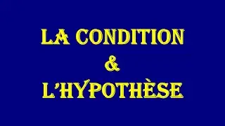 Si - la condition et l'hypothèse || الجملة الشرطية - شرح بالعربية