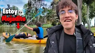 GLOGLOKING Y ANTONIcra PASEAN en Una Kayak En COLOMBIA 🇨🇴|Termina Mojados 💀