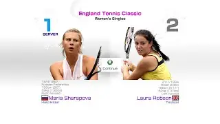 MARIA SHARAPOVA vs LAURA ROBSON | Virtua Tennis 4 Gameplay | England Tennis Classic