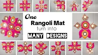 💡Smart Craft Idea &ndash; One Rangoli Mat, Double Profit | DIY Portable Rangoli | Festival Decor |
