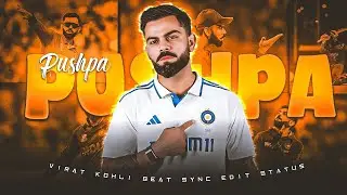 Virat kohli x Pushpa 2 Status 🔥 &bull; Beat Sync Edit &bull; Virat kohli attitude edit &bull; Trending Edit