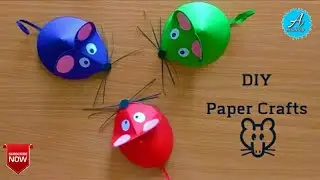 How to make paper rat 🐀🤩 paper rat / paper mouse paper craft / origami rat @activitiesacademy