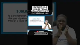 Change of state #sublimation #subliminal #learning #education #onlinelesson #examguide #jamb #gce