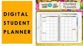 Digital iPad Planner for Student 2022 2023, organizer for Goodnotes, Notability, Noteshelf2 academic