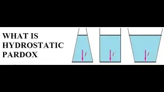 Hydrostatic Paradox explained | What is Hydrostatic Paradox | hydrostatic paradox in fluid mechanics