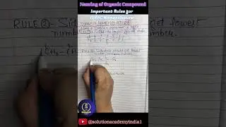 IUPAC Nomenclature Rule 1 - Naming of Organic Compounds - #prefix word rood & suffix - organic chem