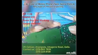Nokia 222 ( RM 1136 ) power button Not working Jumper solution