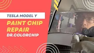 Tesla Model Y Paint Chip Fix Correction with Dr. Colorchip