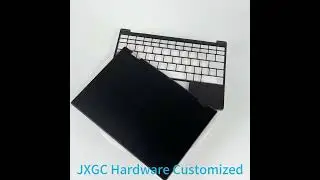 CNC Precision Machining Black and Silver Gray Laptop or Tablet Aluminum Alloy Cover