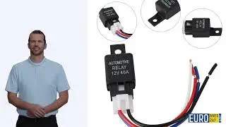 Heavy Duty SPST Relay 12V 40A - Durable, Low Power, Color-Labeled Wires!
