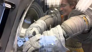 NASA spacesuit gloves and tools - it's more difficult than it looks!