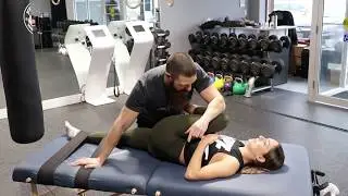 Monica's first Fascial Stretch Therapy session