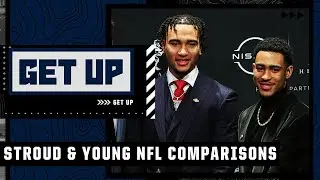 NFL QB comparisons for C.J. Stroud & Bryce Young 🏈 | Get Up
