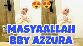 MASYALLAH BABY AZZURA SHOLEHAH BANGET PAKAI HIJAB DAN ROK PLISKET. ANAKNYA PAPATA DAN MAMANUR