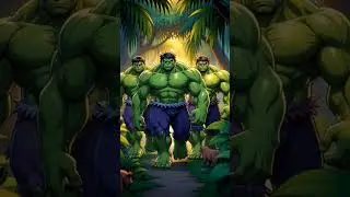 3 Hulk Friends Visit the Jungle 🌳💚 | Fun & Adventure#plz🙏 support