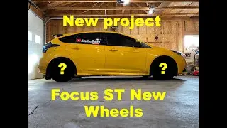 XXR gold Wheels on Tangerine Scream Focus ST