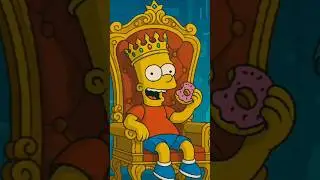 bart bna au ka boss funny animation story ai tools Simpsons style #subcribe  #ytshorts #virulshort