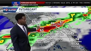 Severe Warning Weather - Strong Showers and Storms Cause Damaging Winds as the Daytona 500 Ends